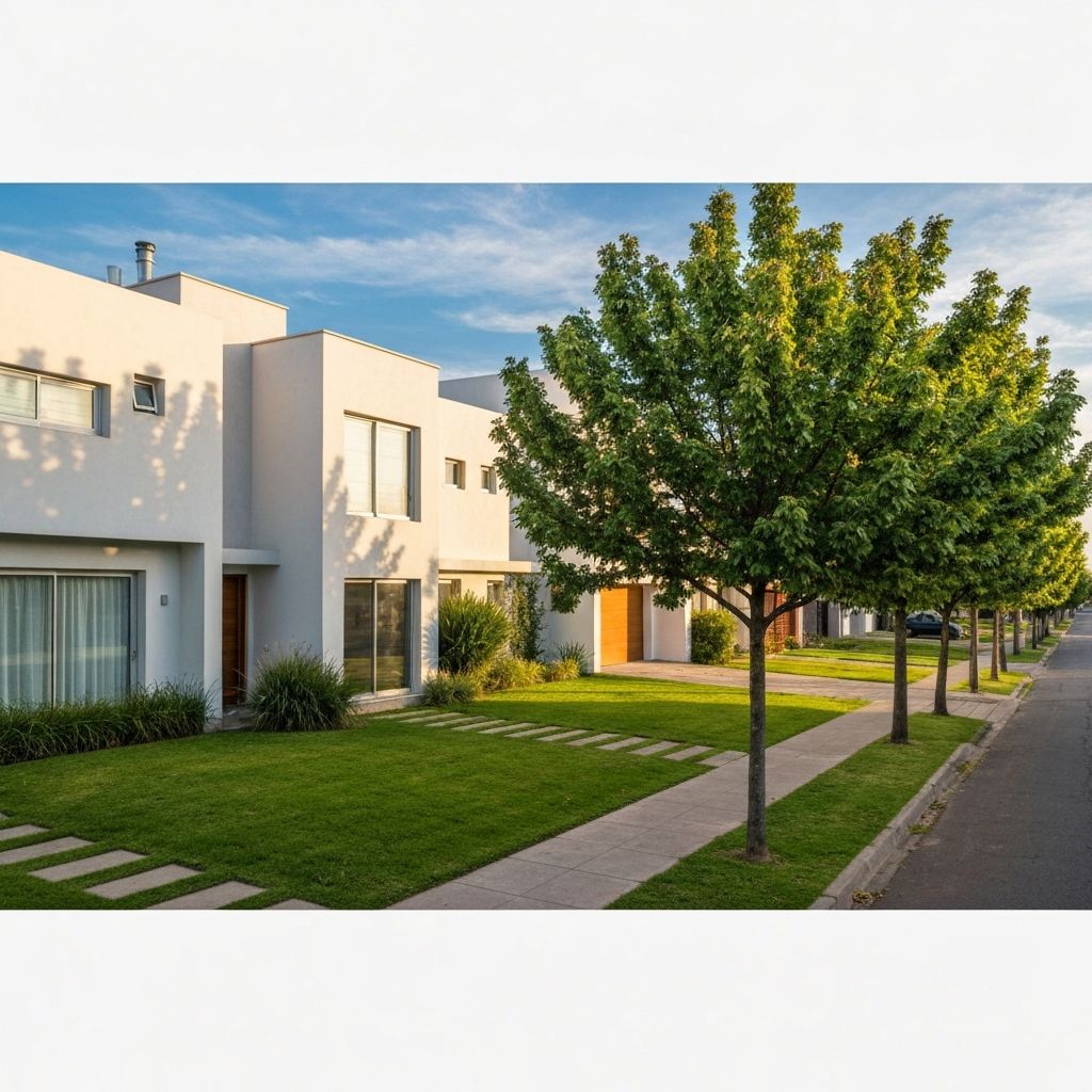 Barrio residencial arbolado en zona norte de Buenos Aires